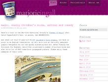 Tablet Screenshot of marjorieingall.com